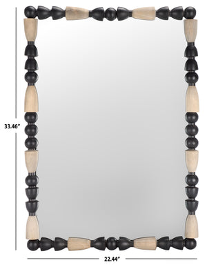 Safavieh Gabbhi Mirror Black / Grey Pine/Mdf 