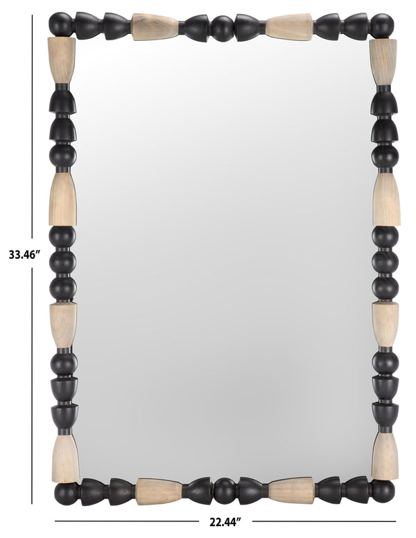 Safavieh Gabbhi Mirror Black / Grey Pine/Mdf 