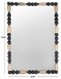 Safavieh Gabbhi Mirror Black / Grey Pine/Mdf 