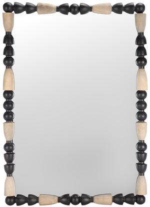 Safavieh Gabbhi Mirror Black / Grey Pine/Mdf 