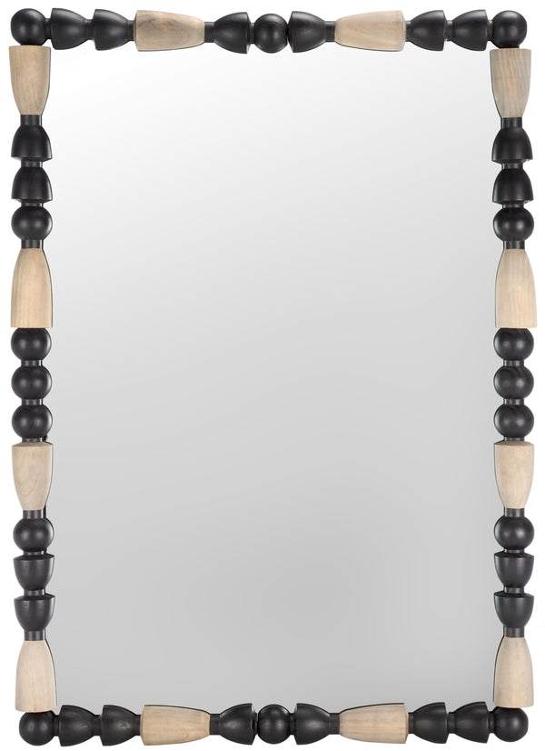 Safavieh Gabbhi Mirror Black / Grey Pine/Mdf 