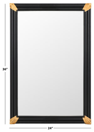 Safavieh Bindie Mirror Natural / Black Mdf