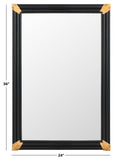 Safavieh Bindie Mirror Natural / Black Mdf