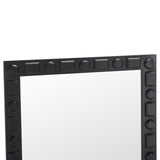 Safavieh Odette Mirror Black Mdf With Fir Veneer