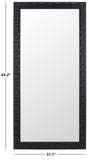 Safavieh Odette Mirror Black Mdf With Fir Veneer