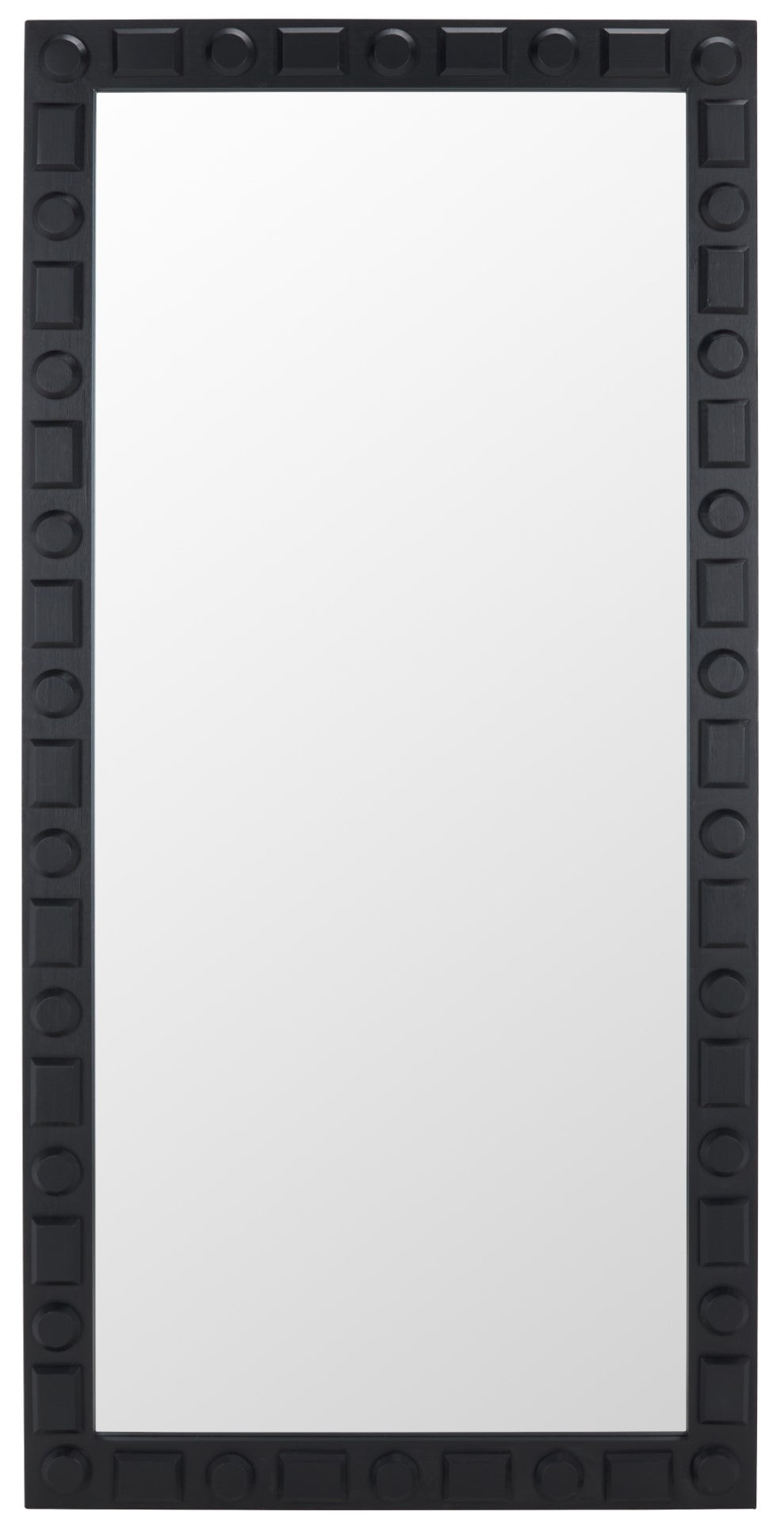 Safavieh Odette Mirror Black Mdf With Fir Veneer