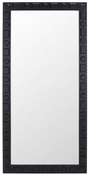 Safavieh Odette Mirror Black Mdf With Fir Veneer