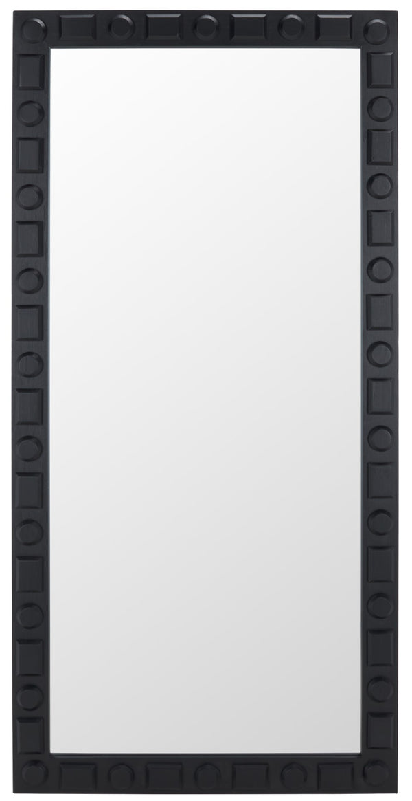 Safavieh Odette Mirror Black Mdf With Fir Veneer