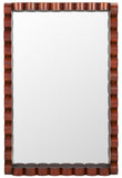 Safavieh Charli Mirror Walnut Pine Wood