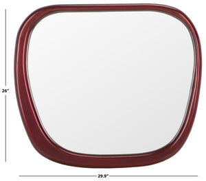 Safavieh Zita Mirror Walnut Pine Wood
