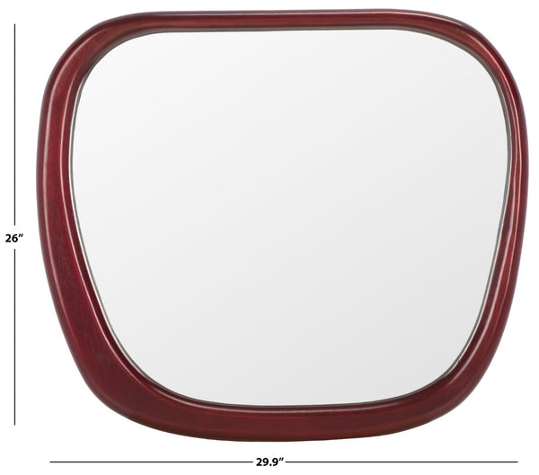 Safavieh Zita Mirror Walnut Pine Wood