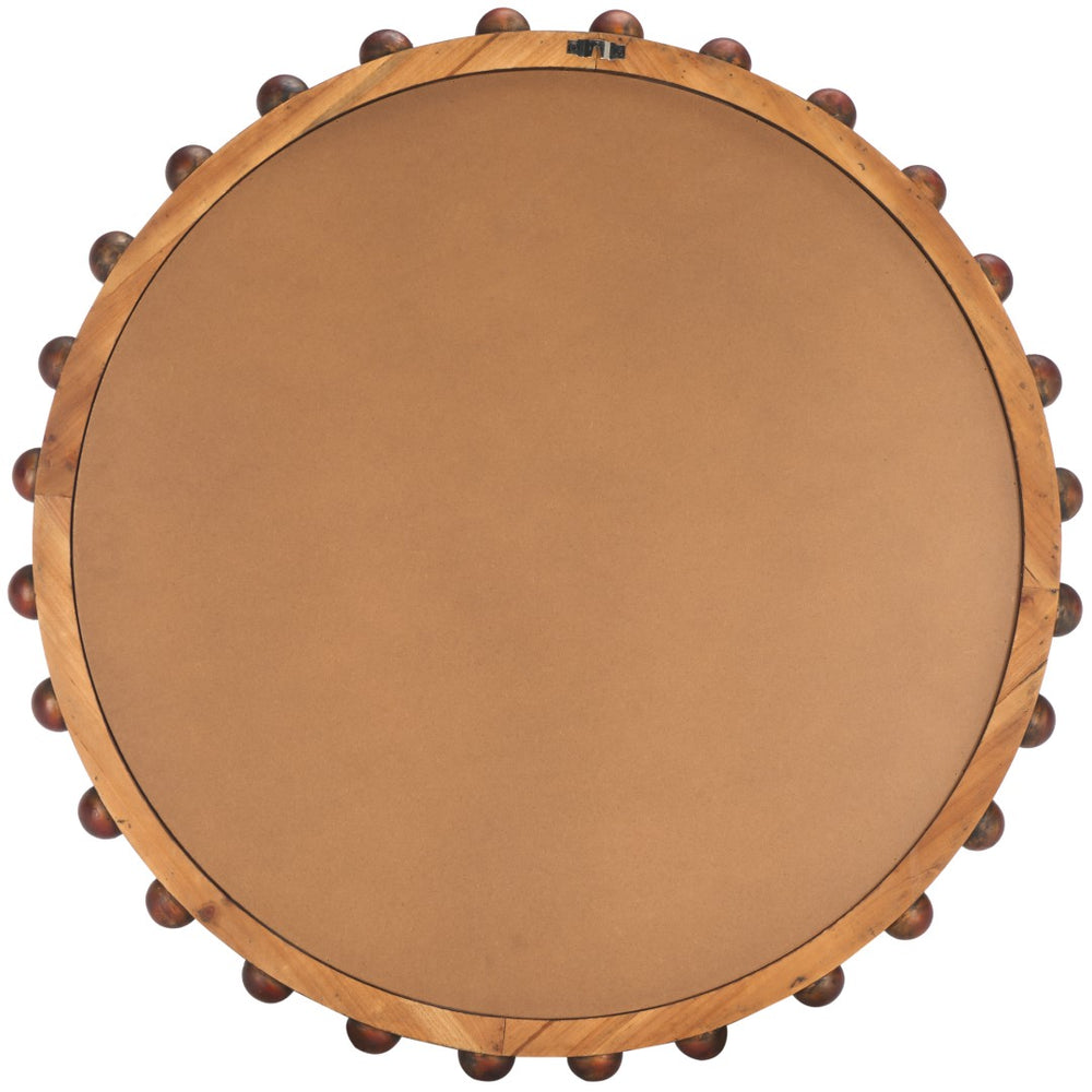 Safavieh Lando Mirror Walnut Fortune Paulownia Wood/Schima Pearl