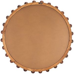 Safavieh Lando Mirror Walnut Fortune Paulownia Wood/Schima Pearl