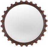 Safavieh Lando Mirror Walnut Fortune Paulownia Wood/Schima Pearl