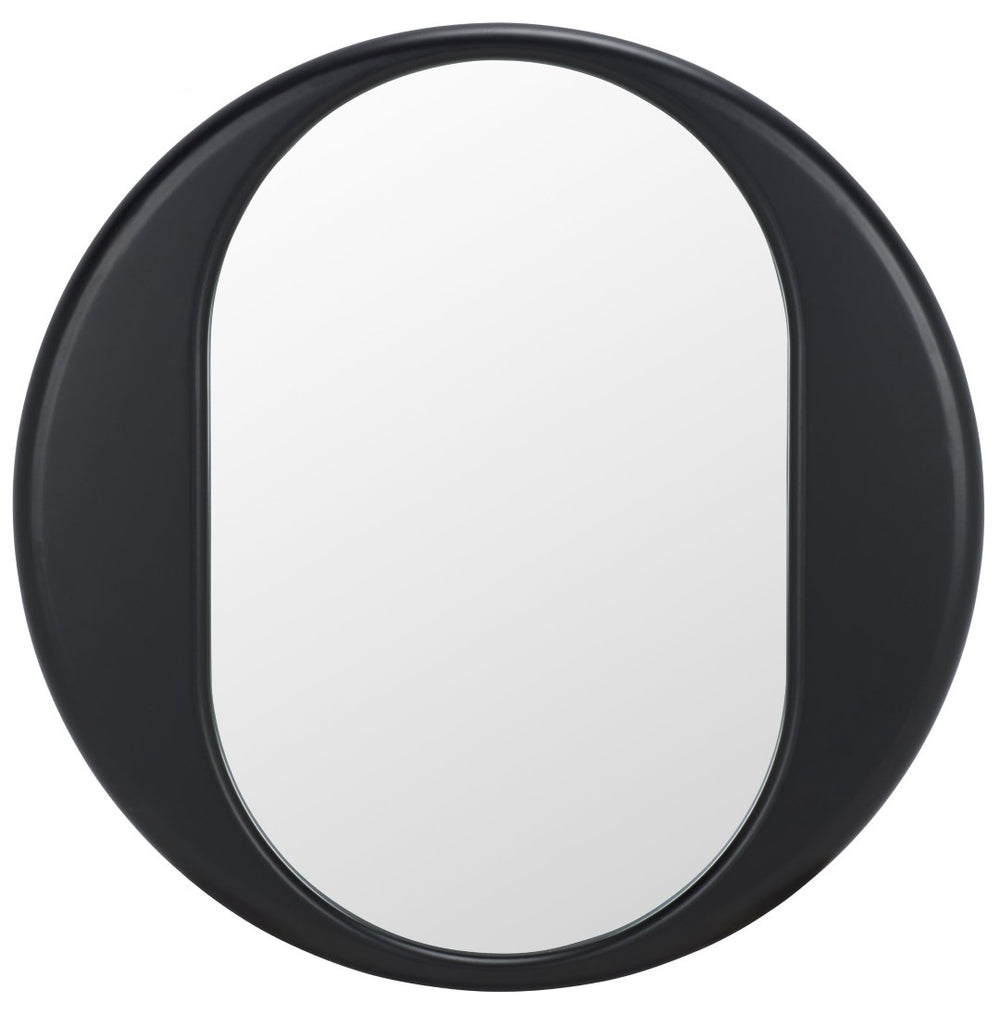 Safavieh OLLIE- Modern Circular Black Mirror, 29.84" - Stylish Accent for Entryways, Living Rooms & More MRR9034A