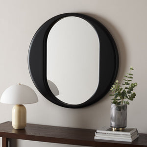 Safavieh Ollie, 29.84-inch Black Mirror – Sleek Mdf Design For Stylish Home Decor & Elegant Reflection Black 60% Mdf ,40% Mirror , Mrr9034a
