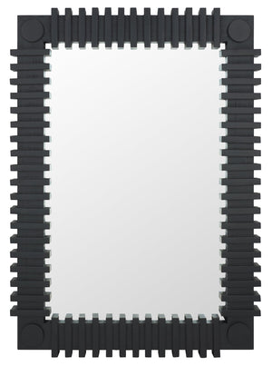 Safavieh Brom, 25.80-inch Black Firwood/Mdf Mirror – Modern Elegance To Elevate Your Living Space Decor Black 40% Fir Wood ,30% Mirror ,30% Mdf Mrr9037a