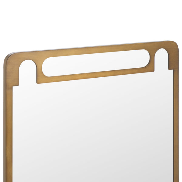 Safavieh Titlia, 24-inch Antique Brass Iron Mirror - Timeless Elegance For Any Room, Adds Classic Charm Antique Gold 35% Mirror ,35% Mdf,30% Iron Mrr9038a