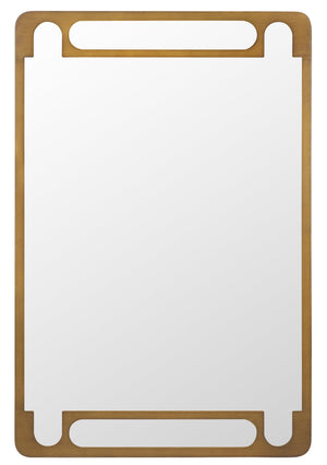 Safavieh Titlia, 24-inch Antique Brass Iron Mirror - Timeless Elegance For Any Room, Adds Classic Charm Antique Gold 35% Mirror ,35% Mdf,30% Iron Mrr9038a