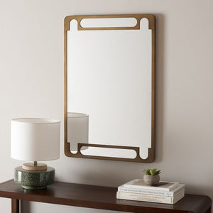 Safavieh Titlia, 24-inch Antique Brass Iron Mirror - Timeless Elegance For Any Room, Adds Classic Charm Antique Gold 35% Mirror ,35% Mdf,30% Iron Mrr9038a