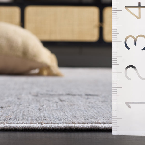 Safavieh Marvel Low-Profile Grey Ivory Area Rug — Modern Minimalist Flatweave, Durable Belgian Power-Loomed Design 5'-3" x 7'-6" MRV450F-5