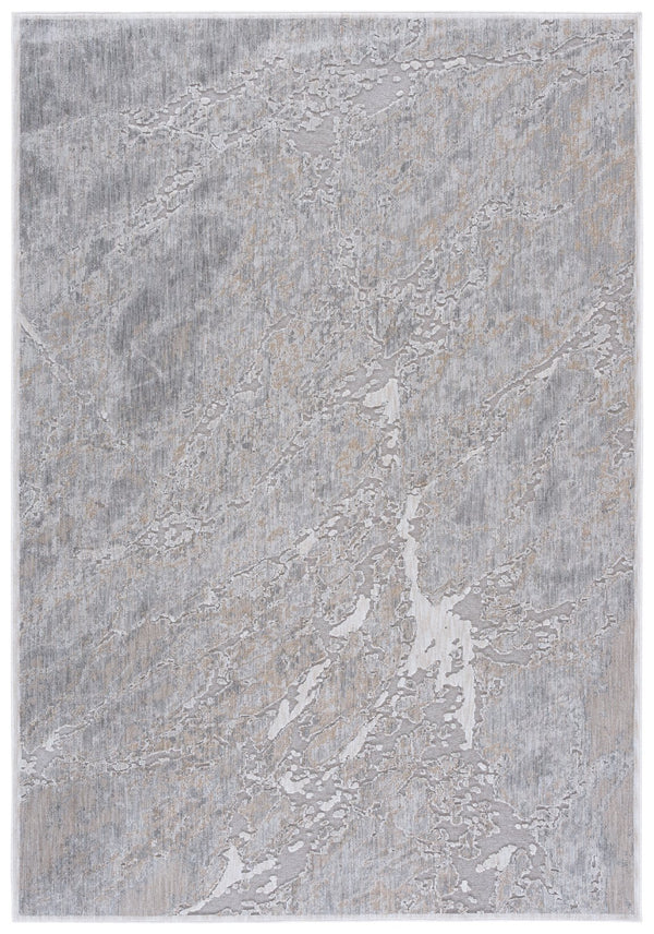 Safavieh Marvel Low-Profile Grey Ivory Area Rug — Modern Minimalist Flatweave, Durable Belgian Power-Loomed Design 5'-3" x 7'-6" MRV450F-5