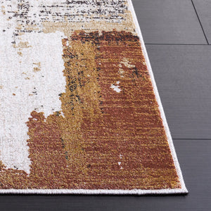 Safavieh Marvel Low-Profile Area Rug In Dark Beige & Grey — Power-Loomed Belgian Durability, Stain-Resistant Comfort 8'-0" x 10'-0" MRV630B-8