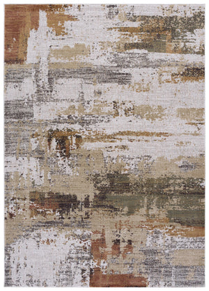 Safavieh Marvel Low-Profile Area Rug In Dark Beige & Grey — Power-Loomed Belgian Durability, Stain-Resistant Comfort 8'-0" x 10'-0" MRV630B-8