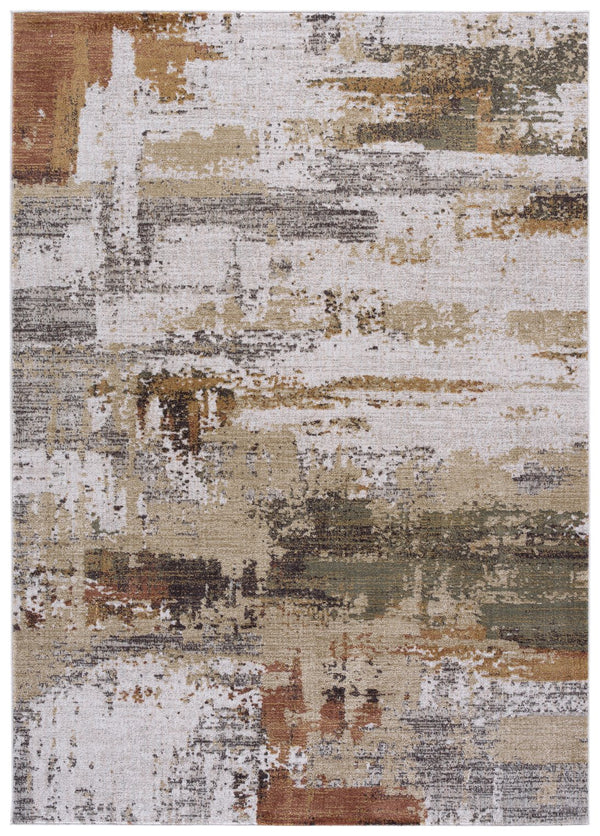 Safavieh Marvel Low-Profile Area Rug In Dark Beige & Grey — Power-Loomed Belgian Durability, Stain-Resistant Comfort 8'-0" x 10'-0" MRV630B-8