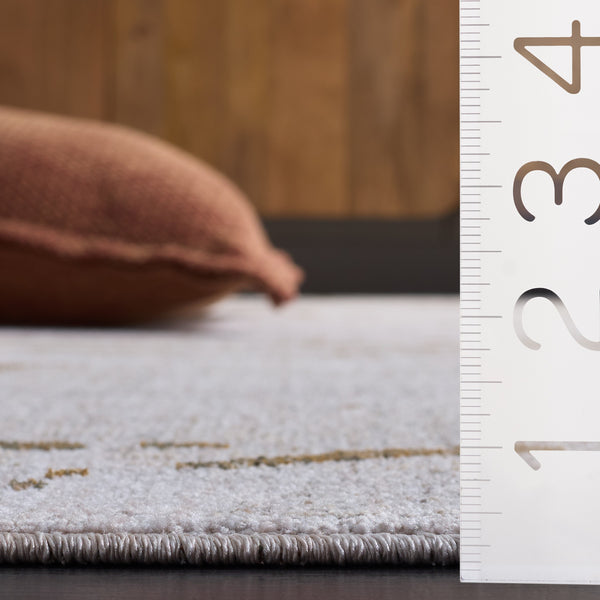 Safavieh Marvel Belgian Beige Grey Area Rug – Low Pile, Slip-Resistant, Durable Power-Loomed Elegance For Home 6'-7" x 9'-6" MRV640B-7