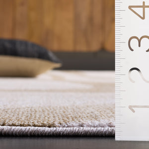 Safavieh Marvel 6'7" X 9'6" Beige/Grey Area Rug — Low-Profile 3/8" Pile, Belgium Power-Loomed, Slip-Resistant MRV650B-7