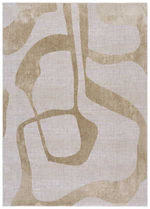 Safavieh Marvel Area Rug – Elegant Modern Design, Durable Polyester, Slip-resistant Backing For Your Home Beige ,Grey Polyester Mrv650b-5