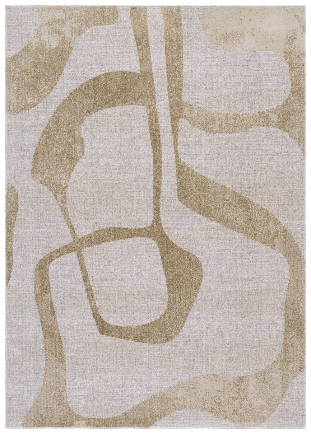 Safavieh Marvel 6'7" X 9'6" Beige/Grey Area Rug — Low-Profile 3/8" Pile, Belgium Power-Loomed, Slip-Resistant MRV650B-7