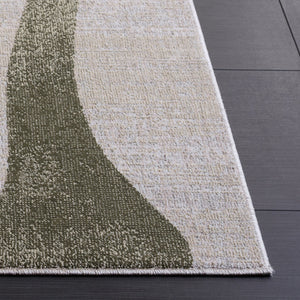 Safavieh Marvel Low-Profile Olive Beige Area Rug 6'7" X 9'6" — Minimalist Belgian Power-Loomed Durable Style MRV650X-7