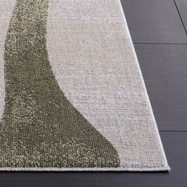Safavieh Marvel Low-Profile Olive Beige Area Rug 6'7" X 9'6" — Minimalist Belgian Power-Loomed Durable Style MRV650X-7