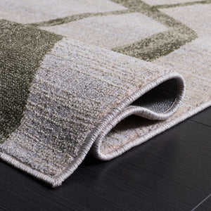 Safavieh Marvel Low-Profile Olive Beige Area Rug 6'7" X 9'6" — Minimalist Belgian Power-Loomed Durable Style MRV650X-7
