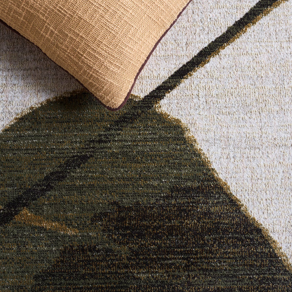 Safavieh Marvel Olive Beige Area Rug — Belgian-Made Low-Profile, Slip-Resistant Rug With Subtle Texture For Modern Spaces 6'-7" x 9'-6" MRV660X-7