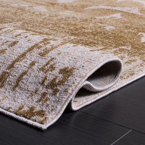 Safavieh Marvel Low-Profile Beige & Grey Area Rug 6'7"X9'6" — Belgian Power-Loomed, Slip-Resistant, Modern MRV670B-7