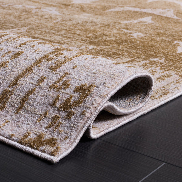 Safavieh Marvel Low-Profile Beige & Grey Area Rug 6'7"X9'6" — Belgian Power-Loomed, Slip-Resistant, Modern MRV670B-7