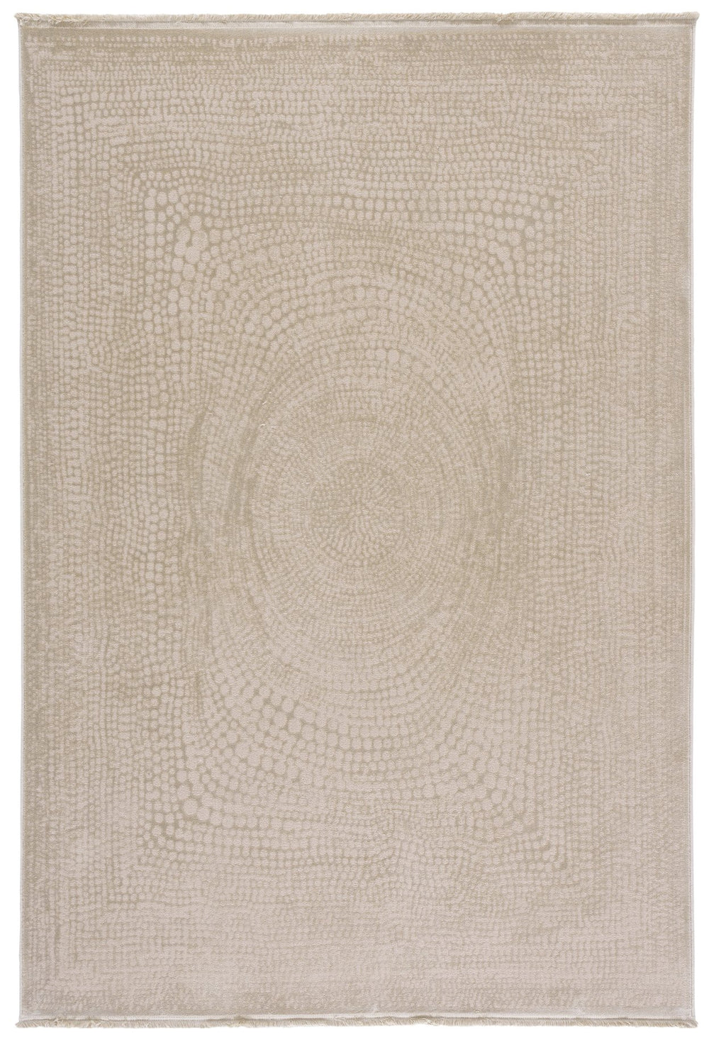 Safavieh Marvel Ivory Beige Low-Profile Area Rug — Minimalist Power-Loomed Viscose-Polyester Blend, Slip-Resistant Surface (5X7) 5'-1" x 7'-6" MRV860A-5