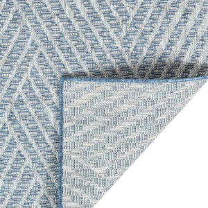 Amer Rugs Maryland Modern Geometric Indoor-outdoor Runner Rug For Living Room, Deck, Patio, Or Porch Makeover Blue Polypropylene Mry10203