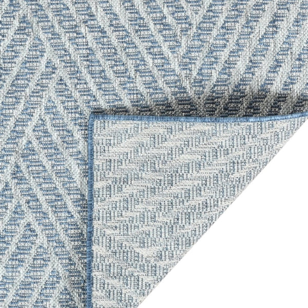 Amer Rugs Maryland Modern Geometric Indoor-outdoor Runner Rug For Living Room, Deck, Patio, Or Porch Makeover Blue Polypropylene Mry10203