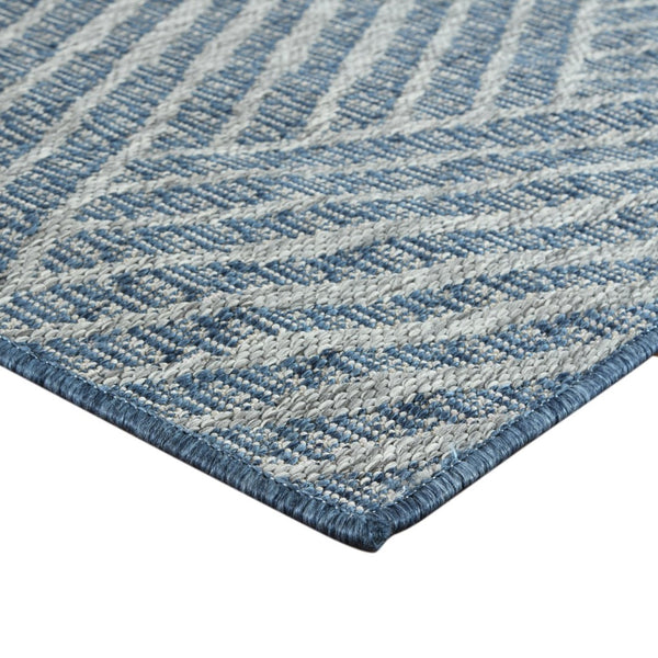 Amer Rugs Maryland Modern Geometric Indoor-outdoor Runner Rug For Living Room, Deck, Patio, Or Porch Makeover Blue Polypropylene Mry10203