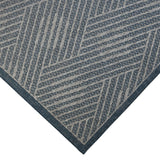 AMER Rugs Maryland Abbel MRY-1 Indoor-Outdoor Machine Made Polypropylene Modern & Contemporary Geometric Rug Blue 6'6" x 9'10"