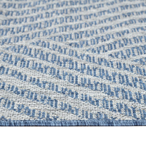 Amer Rugs Maryland Modern Geometric Indoor-outdoor Runner Rug For Living Room, Deck, Patio, Or Porch Makeover Blue Polypropylene Mry10203