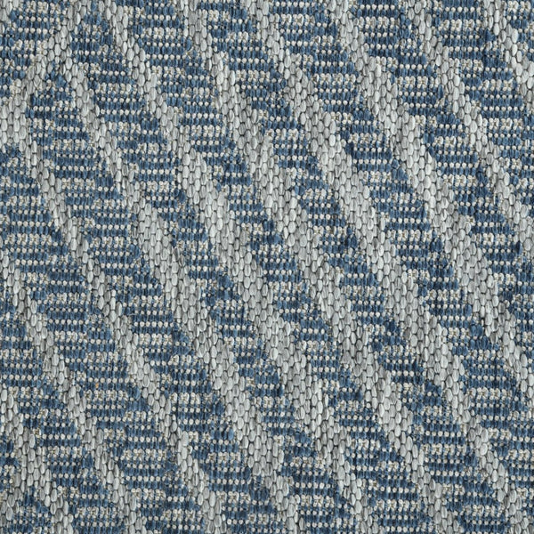 Amer Rugs Maryland Modern Geometric Indoor-outdoor Runner Rug For Living Room, Deck, Patio, Or Porch Makeover Blue Polypropylene Mry10203