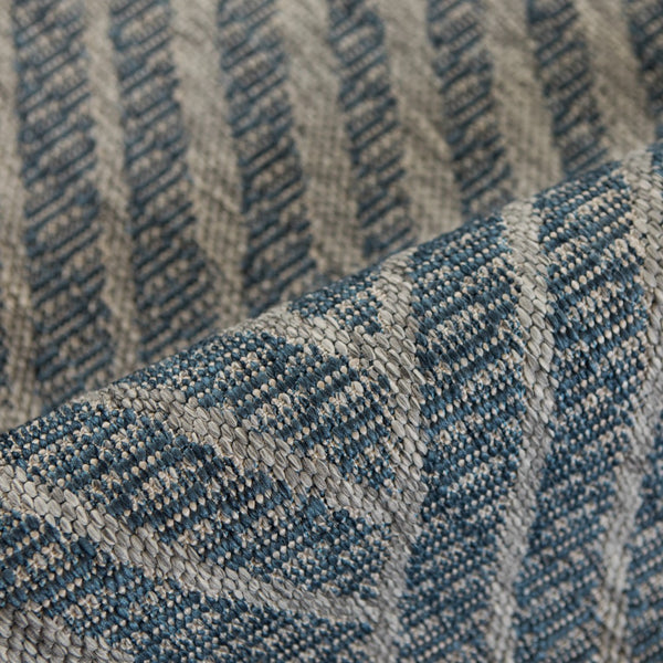 AMER Rugs Maryland Abbel MRY-1 Indoor-Outdoor Machine Made Polypropylene Modern & Contemporary Geometric Rug Blue 6'6" x 9'10"