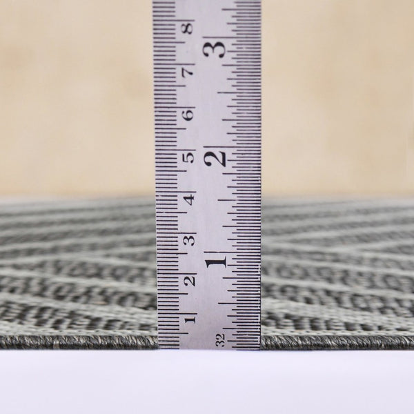 Amer Rugs Maryland Modern Geometric Indoor-outdoor Runner Rug For Living Room, Deck, Patio, Or Porch Makeover Fossil Gray Polypropylene Mry20406