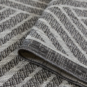 AMER Rugs Maryland Abbel MRY-2 Indoor-Outdoor Machine Made Polypropylene Modern & Contemporary Geometric Rug Fossil Gray 6'6" x 9'10"