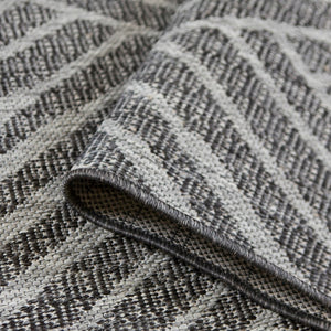 Amer Rugs Maryland Modern Geometric Indoor-outdoor Runner Rug For Living Room, Deck, Patio, Or Porch Makeover Fossil Gray Polypropylene Mry20406